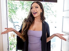 Playful chick with nice bottom April Olsen impaled from behind