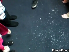 Americano, Culo, Universidad, Polla, Grupo, Pequeña, Perforación, Flaco