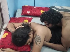 ベッドルーム, カップル, インド人, 熟年, ヤリマン, フェラする, タトゥー, 妻