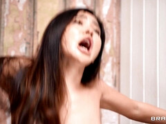 Tussi, Grosser schwanz, Blasen, Braut, Schwanz, Lecken, Muschi, Titten