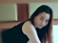 アジア人, 美女, デカパイ, フェラチオ, 挿入, 韓国人, オッパイの