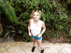 18 jaar, Sperma in gezicht, Hardcore, Natuurlijke tieten, Twee staartjes, Kut duiken, Tiener, Tieten likken