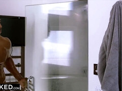 お尻, アスtoマウス, デカチン, 黒人, フェラチオ, チン, 異人種間, なめる