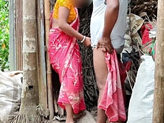 Amateur, Couple, Hd, Femme au foyer, Indienne, Maman, De plein air, Épouse