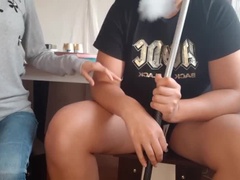 Brunette brune, Lesbienne, Orgasme, Chatte