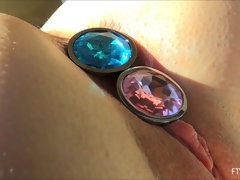 Bailar, Doble penetracion, Fetiche, Penetracion con dedos, Masturbación, Orgasmo, Público, Juguetes