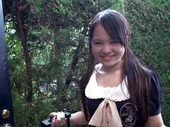 Enthousiasteling, Aziatisch, Lieveling, Hd, Japaans, Gezichtspunt, Schoolmeisje, Tiener