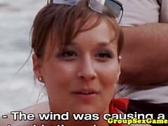 素人, ビーチ, 巨乳な, バック, ハードコア, ヌード, 公共, オマンコ