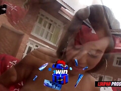 In den arsch, Arsch, Blasen, Braunhaarige, Spermaladung, Polizei, Pov, Muschi