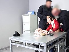 Geschnappt, Kehlenfick, Hardcore, Zopf, Polizei, Rau, Jungendliche (18+), Uniform