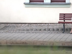 素人, 毛深い, レズビアン, 怪物, アウトドア, オマンコ, 垂れ乳, オッパイの