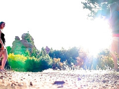 素人, お尻, レズビアン, なめる, 淫乱熟女, オマンコ, 赤毛, オッパイの