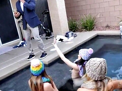 18 jaar, Grote lul, Blond, Pijpbeurt, Bruinharig, Groep, Hardcore, Tiener