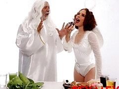 デカ尻, デカチン, フェラチオ, バック, 自然山雀, ショートヘア, ティーン, オッパイの