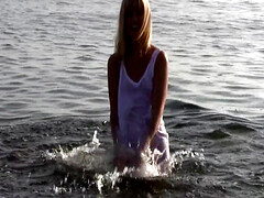 Rubia, Hembra, Penetracion con dedos, Masturbación, Orgasmo, Solo, Adolescente, Tetas