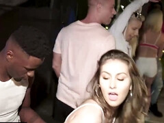 Amerikaans, Zwart, Universiteit, Lul, Groepseks, Verpleegster, Student, Bekijker