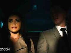 Жопа, Минет, Брюнетки, Глубокая глотка, Двойное проникновение, Сперма на лице, Два парня и девушка, Наездница