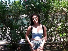 18 ans, Brunette brune, Bus, Plantureuse, Hard, Pov, Étudiant, Adolescente