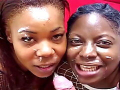 Schwarz, Schwarz, Aufs gesicht abspritzen, Fetisch, Hd, Interrassisch, Rau, Ablutschen