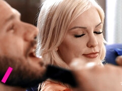 アナル, ブロンド, フェラチオ, キッチン, 自然山雀, ピアス, オマンコ, シーメール