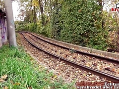 素人, デカパイ, 巨乳な, ドイツ人, 淫乱熟女, 母, ハメ撮り, 公共