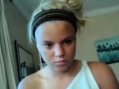 Leie, Arsch, Blondine, Masturbation, Solo, Netzkamera