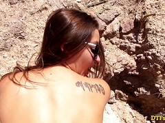 デカパイ, 巨乳な, チン, バック, Hd, 熟年, アウトドア, ラフ