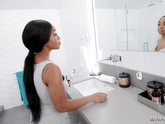 Toilet-Stuck Ebony Slut Gets Double Dicked: Interracial Threesome with Jordi El Nino Polla, Ricky Spanish, and Hot Lily Starfire