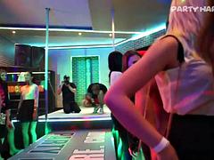 フェラチオ, グループ, ハードコア, パーティ, 公共, 三人