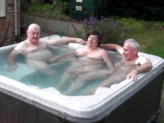 Mature sex - Water Board Inspector Returns - threesome with old fat ass grandma