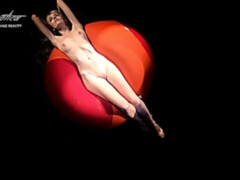 Enthousiasteling, Kont, Blond, Flexibiel, Naakt, Alleen, Tieten likken