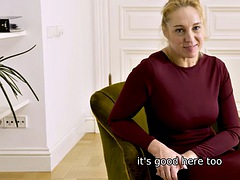 Blondine, Absätze, Lingerie, Reif, Rasiert