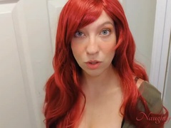 Amateur, Grosse bite, Sucer une bite, Robe, Fétiche, Rousse roux, Gicler, Tabou