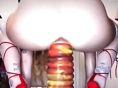 Bizarre, Gode, Béant, Insertion, Masturbation, Mère que j'aimerais baiser, Solo, Jouets