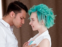 Anaal, Grote kont, Grote lul, Natuurlijke tieten, Kort haar, Mager, Tiener, Tieten likken