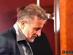 Grote mammen, Bruinharig, Man die toekijkt, Daddy, Zwart, Vriendin, Hd, Interraciaal