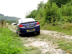 Bruinharig, Auto, Sperma in gezicht, Brillen, Handbeurt, Natuurlijke tieten, Tatoeage, Tieten likken