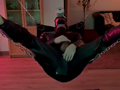 Leie, In den arsch, Dildo, Europäisch, Schwul, Latex, Masturbation, Solo