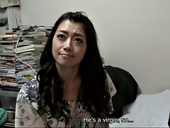 asian porn star maki hojo pays a visit to a nerdy loser and fucks him on cam