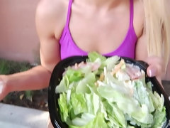 Anal, Gros cul, Blonde, Sucer une bite, Double pénétration, Faciale, Hard, Plan cul à trois