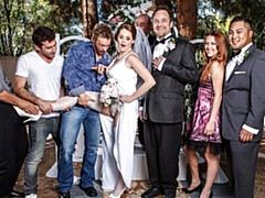 Grosser arsch, Grosser schwanz, Grosse titten, Hundestellung, Doppelpenetration, Gruppensex, Milf, Titten