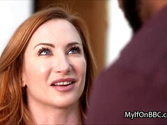 デカパイ, 黒人, 黒人, 異人種間, 下着, 淫乱熟女, 現実, 赤毛