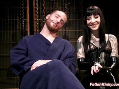 Sadomasochismus, Bizarr, Fesselspiele, Braunhaarige, Domination, Fetisch, Hardcore, Hd