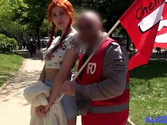 Danish beauty Kirsten gets anal while visiting Paris