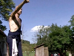 18, 素人, ブロンド, フェラチオ, チェコ, ディルド, 指いじり, 手コキする