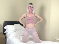 Cul, Poilue, Lingerie, Masturbation, Jarretelles, Tatouage