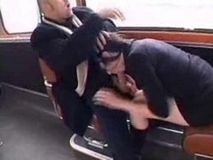 A pair of French Girls Fucked In A Bus