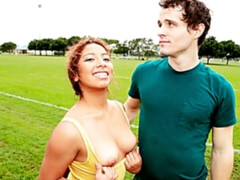 Enthousiasteling, Grote lul, Pijpbeurt, Hondjeshouding, Latijnse vrouw, Masturbatie, Geschoren, Tiener