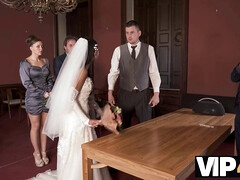Belleza, Novia, Morena, Engañando, Hd, Público, Medias largas, Boda