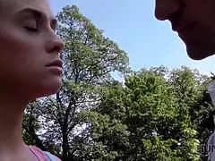 Stel, Man die toekijkt, Tsjechisch, Geld, Klein, Gezichtspunt, Openbaar, Vrouw